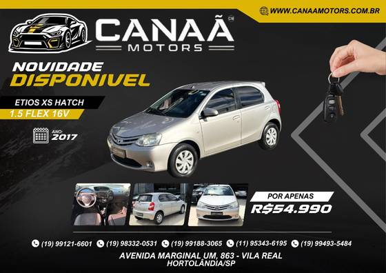 TOYOTA ETIOS 1.5 XS 16V FLEX 4P MANUAL